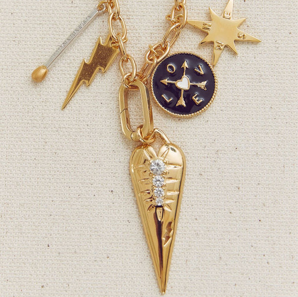 lightning bolt charm necklace