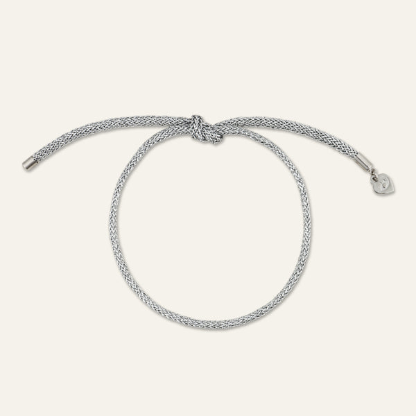 Silver Lurex Bracelet Cord