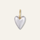 Two-Toned Heart Charm