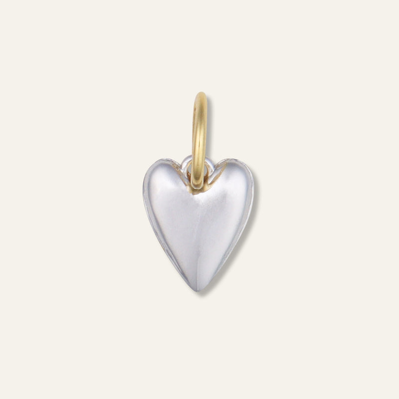 Two-Toned Heart Charm