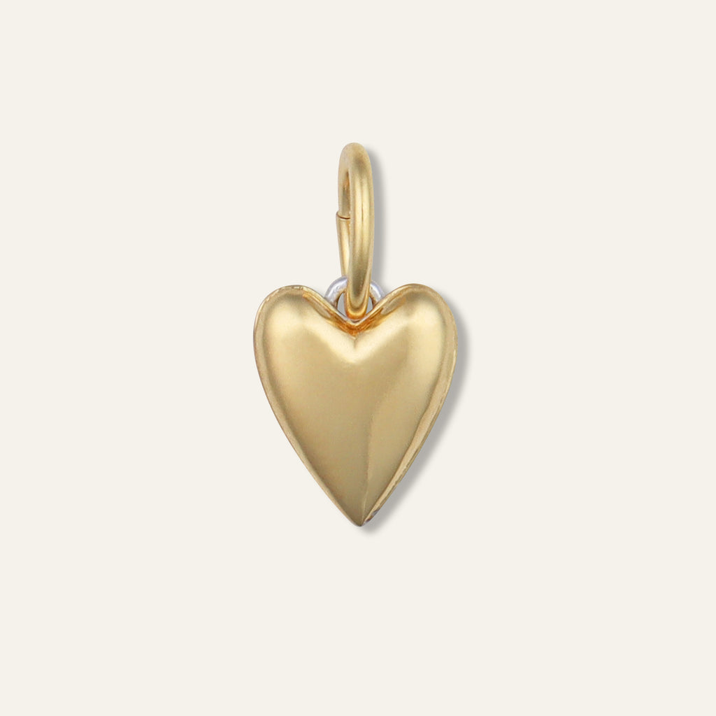 Two Toned Heart Charm
