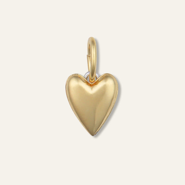 Two-Toned Heart Charm