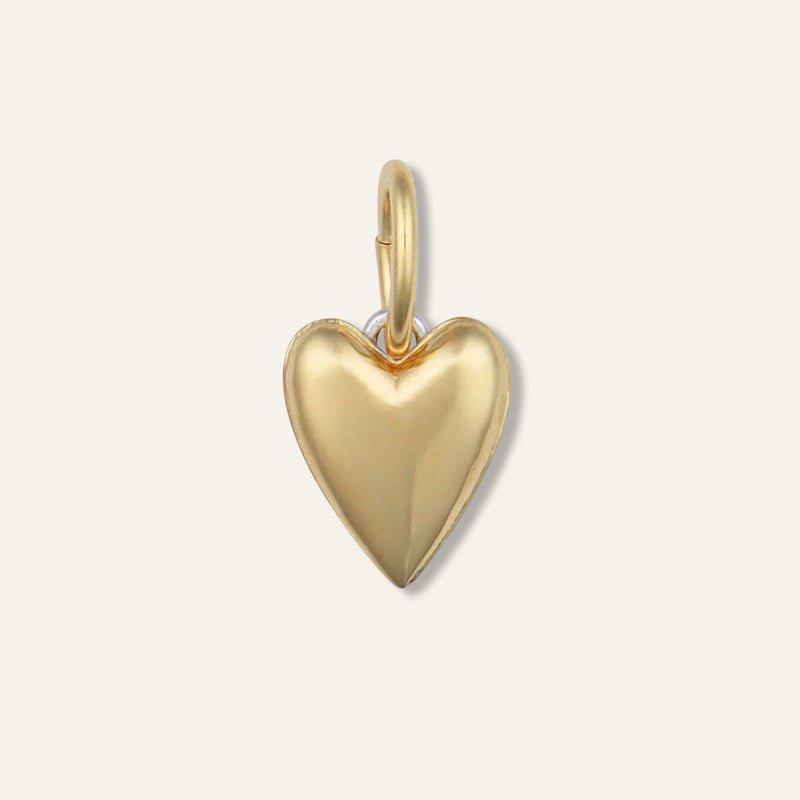 Two-Toned Heart Charm