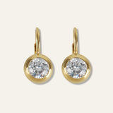 Bezel Drop Earrings
