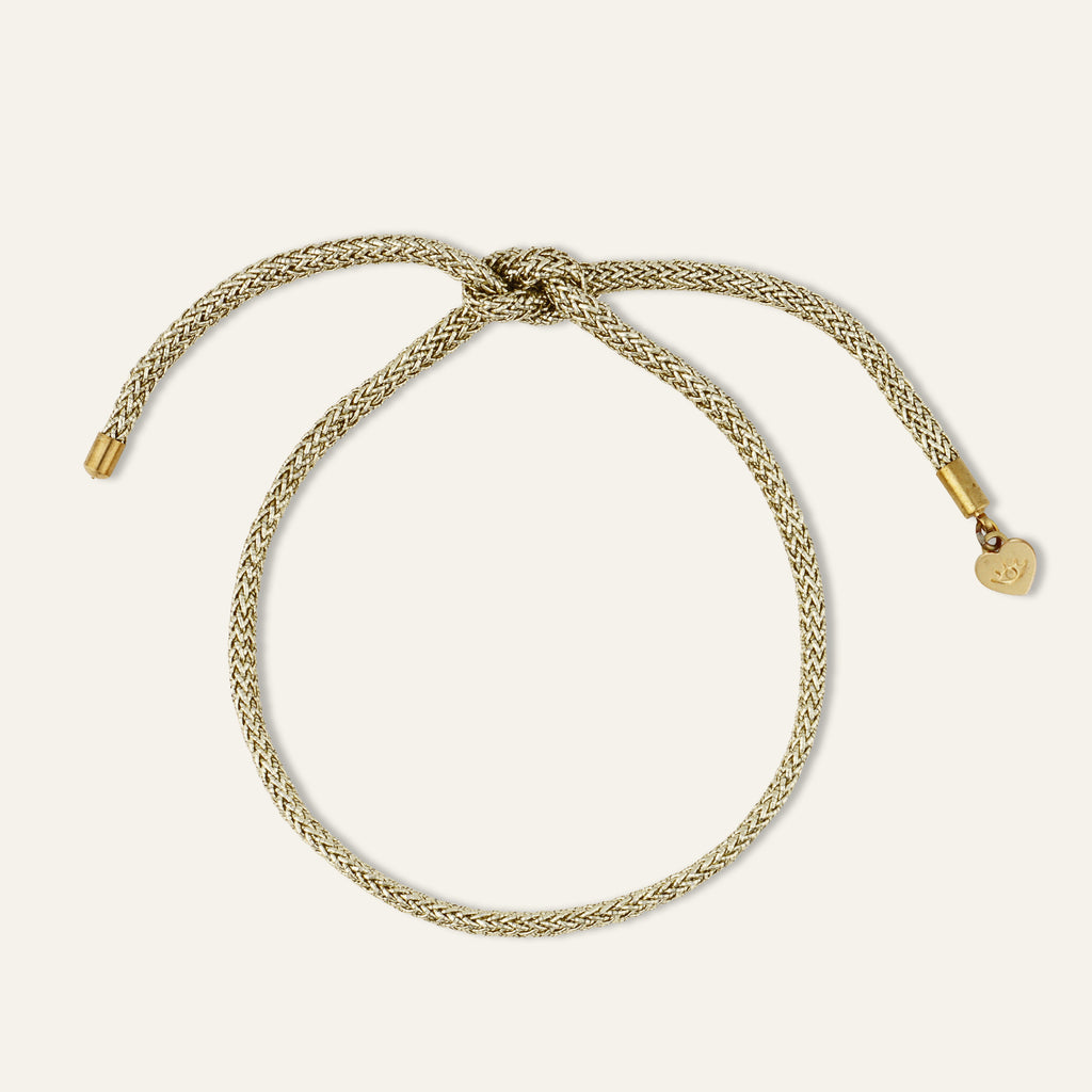 Gold Lurex Bracelet Cord