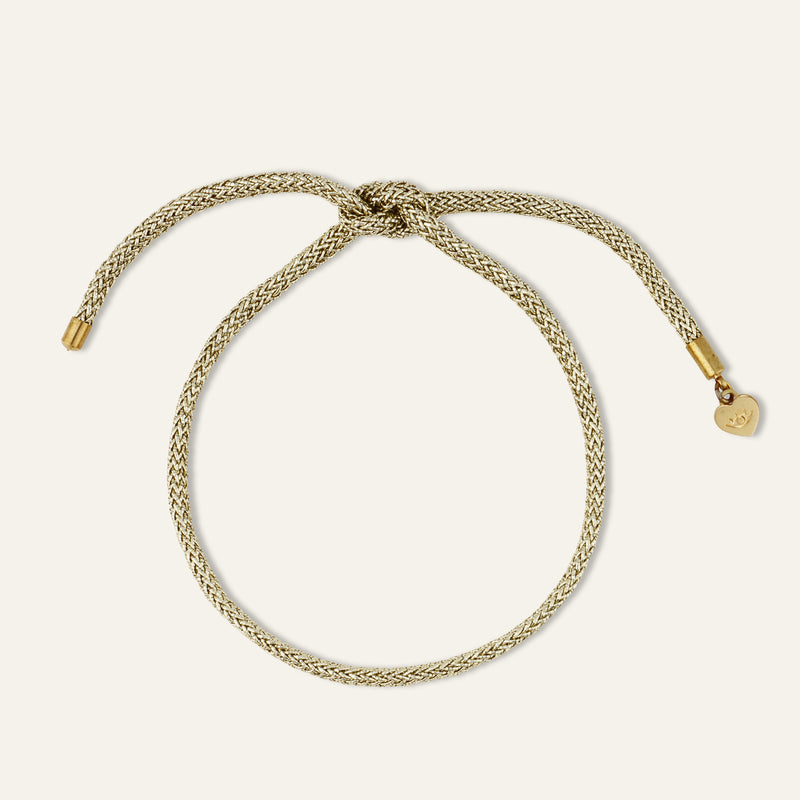 Gold Lurex Bracelet Cord