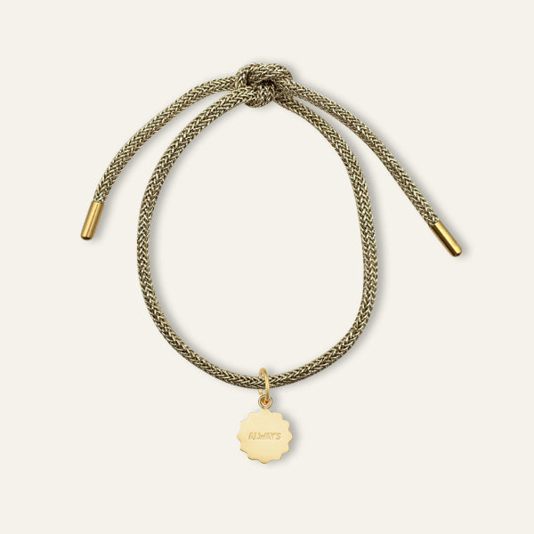 Gold Lurex Bracelet with Always Charm