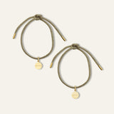 Gold Lurex Bracelet Pair with Everything + Always Charm