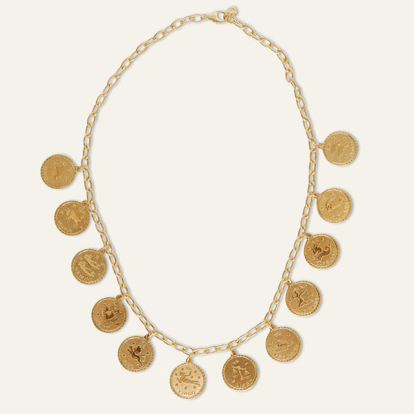 The 12 Zodiacs Charm Necklace