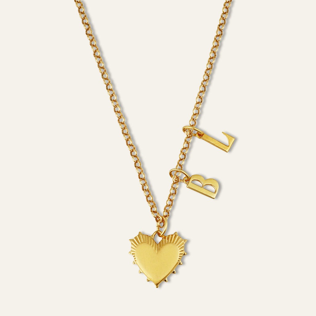 Personalized Small Heart Necklace