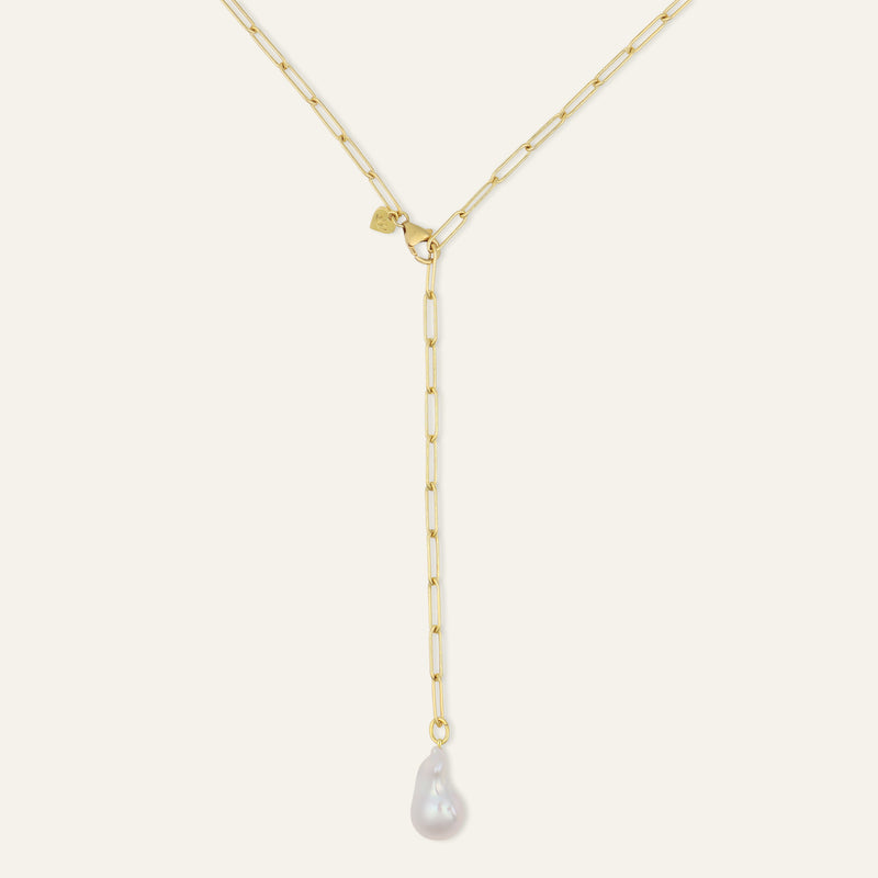 Long Link Lariat Starter Necklace