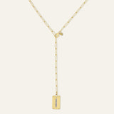 Long Link Lariat Starter Necklace