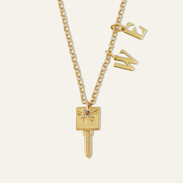 Personalized MAMA Compass Key Necklace