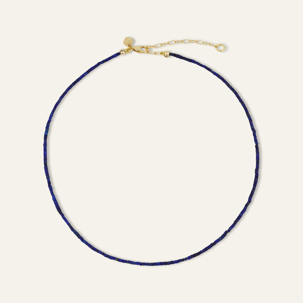 Teeny Lapis Lazuli Gemstone Necklace