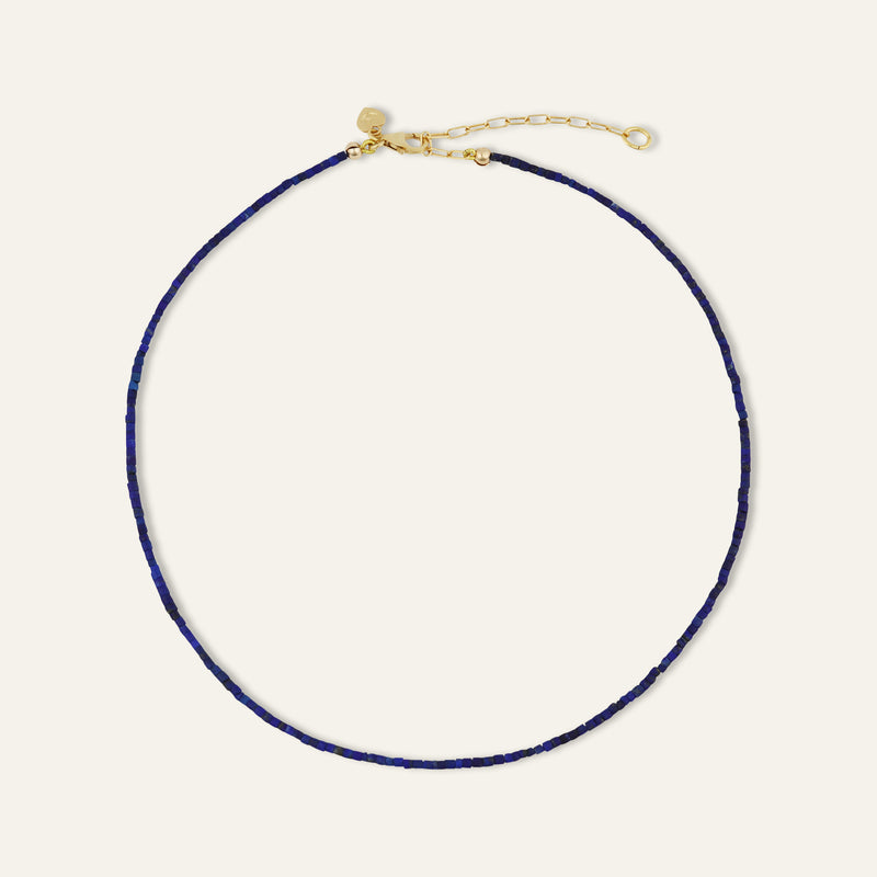 Teeny Lapis Lazuli Gemstone Necklace