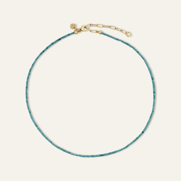 Teeny Turquoise Gemstone Necklace