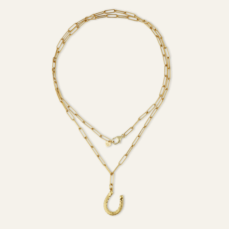 Fortuna Horseshoe Charm Double Wrap