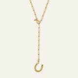 Fortuna Horseshoe Charm Lariat