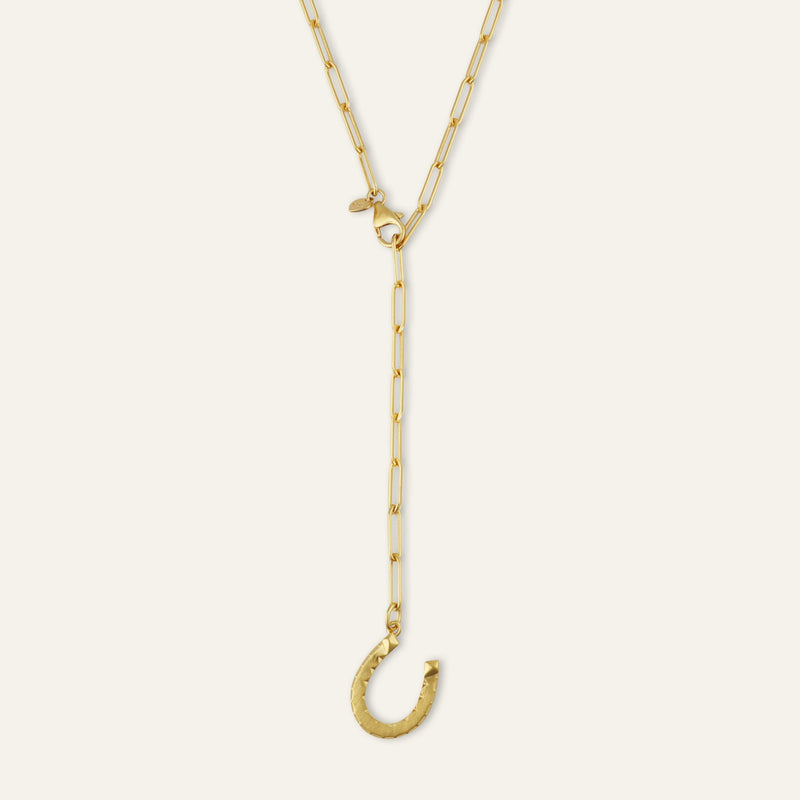 Fortuna Horseshoe Charm Lariat