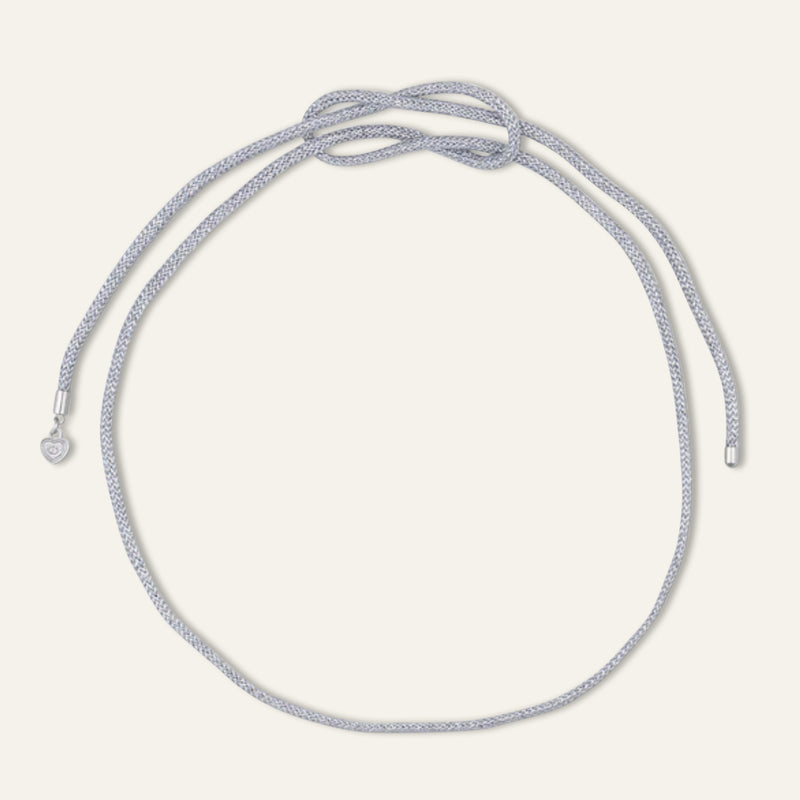 Silver Lurex Necklace Cord