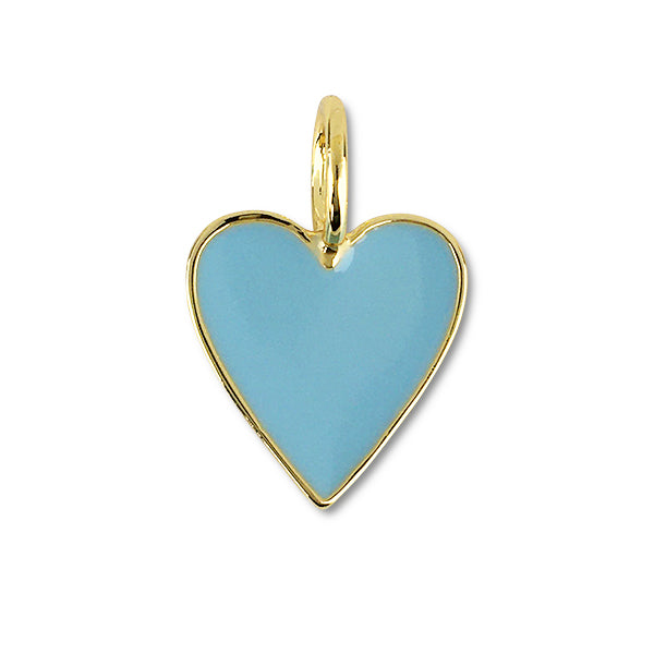 Small Blue Enamel Heart