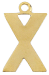 Letter X Charm