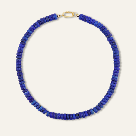 Heishi Lapis Lazuli Gemstone Necklace