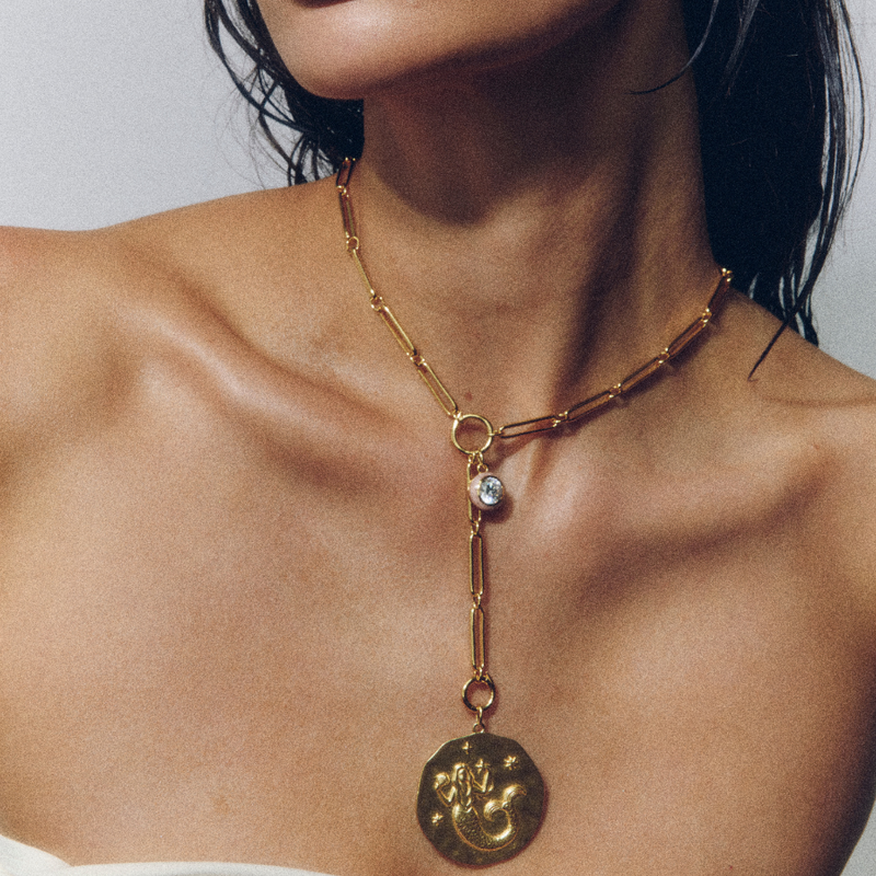 まとめCITY HERITAGE NECKLACE + ATTACHMENT Pre-Order | HART x Hill House Mixed Link Charm Clip Lariat Necklace