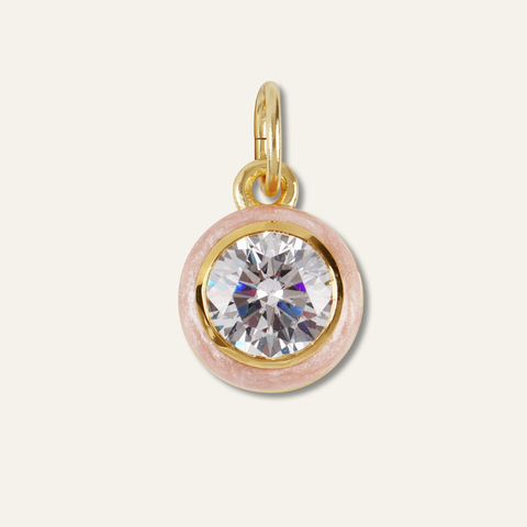 HART x Hill House Shimmer Pink Enamel Bezel Charm