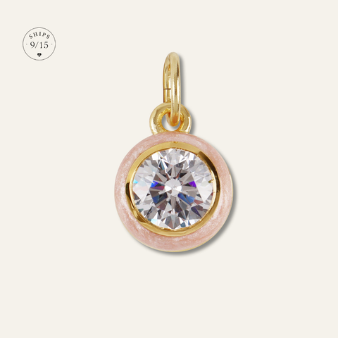 Pre-Order | HART x Hill House Shimmer Pink Enamel Bezel Charm
