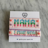 Mini & Me: MAMA + LOVE YOU Beaded Bracelet Set