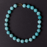 Jumbo Amazonite Knotted Gemstone Necklace