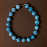 Jumbo Aquamarine Knotted Gemstone Necklace