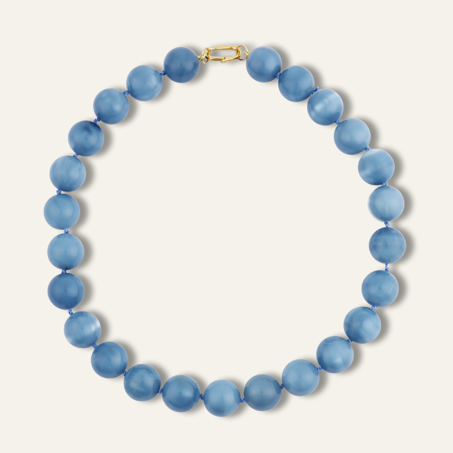 Jumbo Opal Knotted Gemstone Necklace