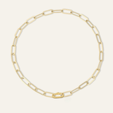 Jumbo Link Collar Necklace with Clip