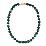 Jumbo Malachite Knotted Gemstone Necklace