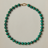 Jumbo Malachite Knotted Gemstone Necklace