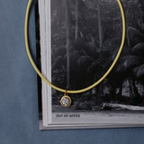 Kennedy Crichlow x HART Yellow Bezel Clasp Cord Necklace