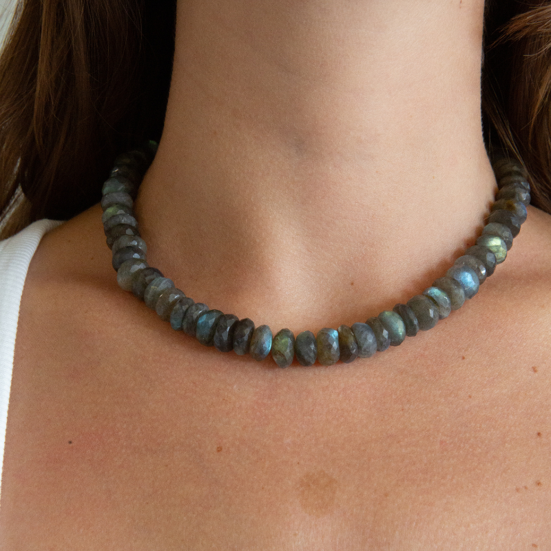 Large Labradorite Gemstone Necklace