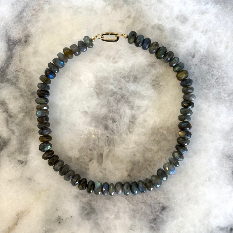 Large Labradorite Gemstone Necklace