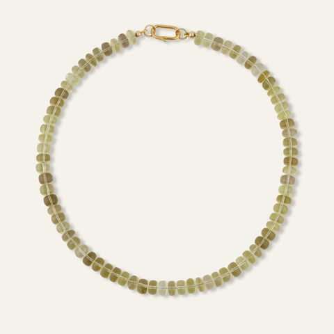 Lemon Quartz Gemstone Necklace
