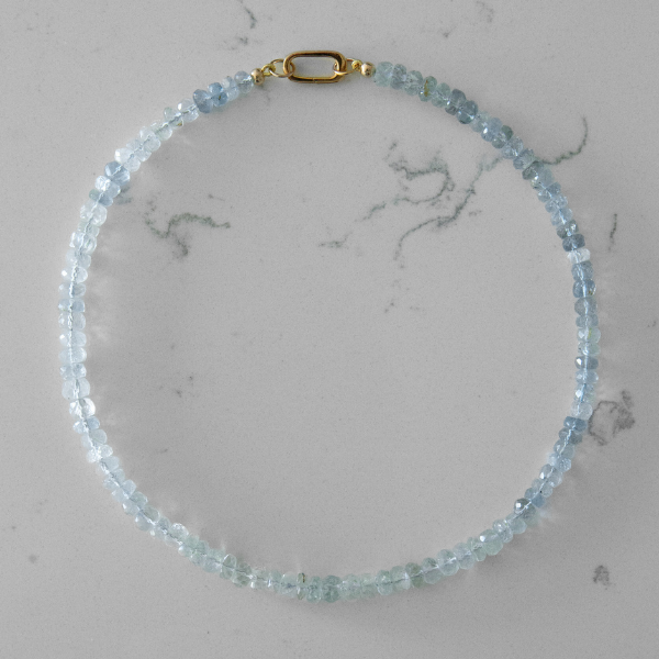 Light Aquamarine Gemstone Necklace