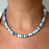 Light Blue Australian Opal Gemstone Necklace