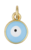 Light Blue Enamel Evil Eye Charm