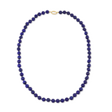 Jumbo Long Lapis Lazuli Knotted Gemstone Necklace