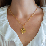 Luck Talisman Necklace - Small Luck & Love Clover
