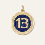Lucky 13 Navy Poker Chip