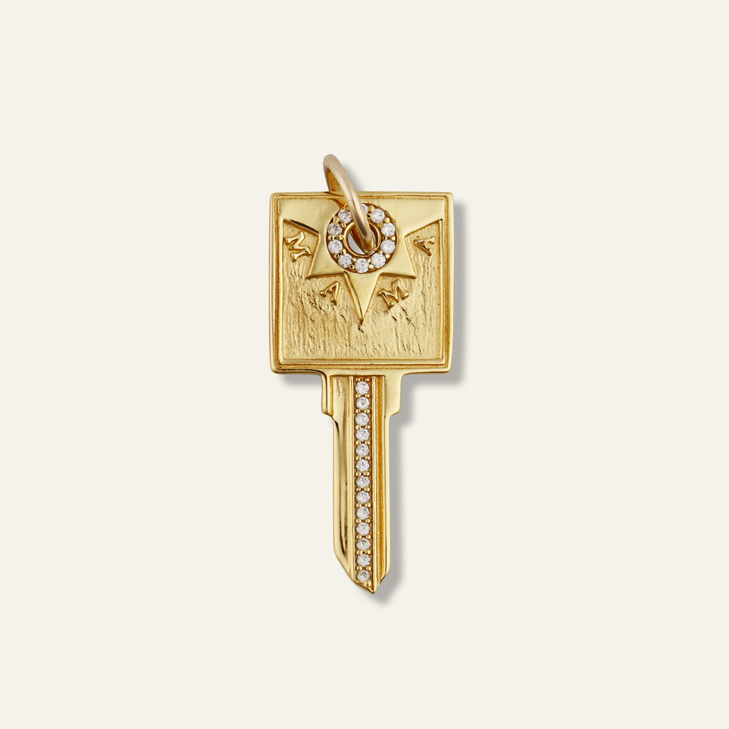 MAMA Compass Key Charm
