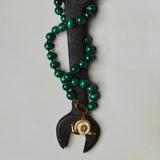Malachite Knotted Gemstone Necklace