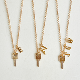 Mama Compass Key Necklace